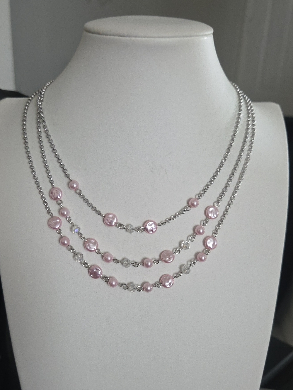Paparazzi Let The Record Glow Pink Necklace NWT